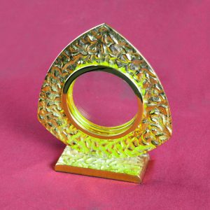 Custodia baciada tipo gota, dorada (617)